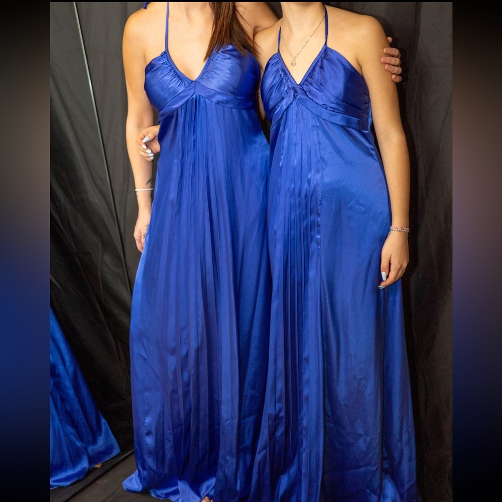 Royal Blue satin dress